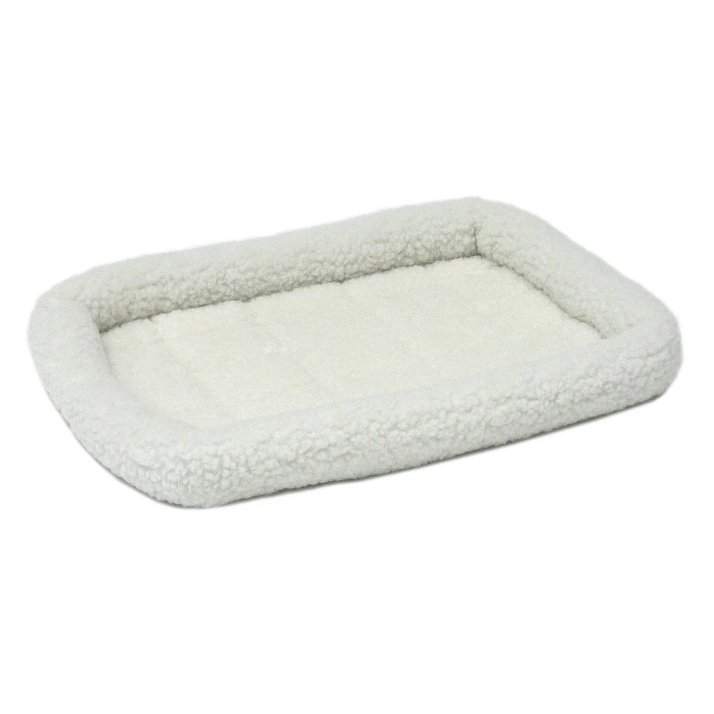 / Quiettime Gray Fleece, Plush Bolstered Bed/ Fits 30-Inch Crate/ Model-40230
