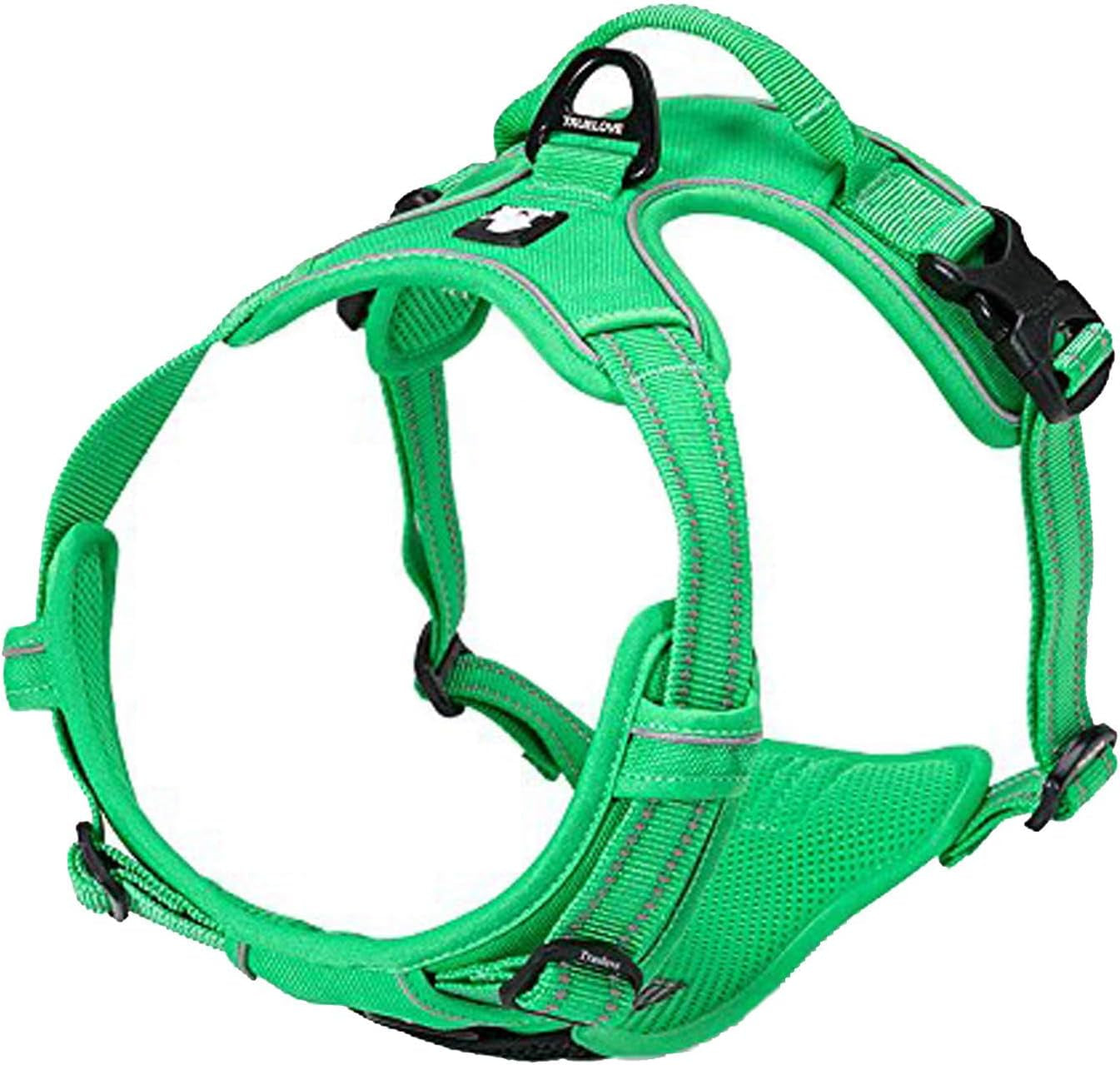 Adjustable No-Pull Dog Harness Reflective Pup Vest Harnesses Comfortable Control Brilliant Colors Truelove Tlh5651(Royal Blue,M)