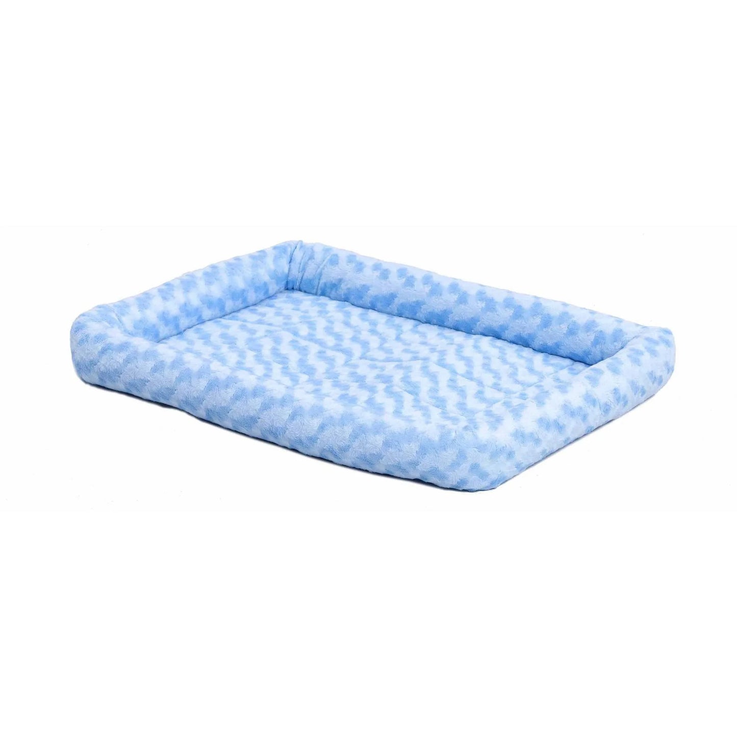 / Quiettime Gray Fleece, Plush Bolstered Bed/ Fits 30-Inch Crate/ Model-40230