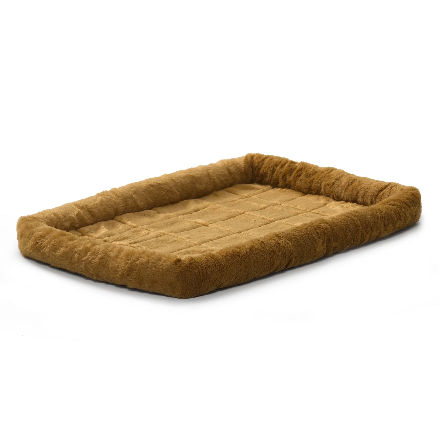/ Quiettime Gray Fleece, Plush Bolstered Bed/ Fits 30-Inch Crate/ Model-40230