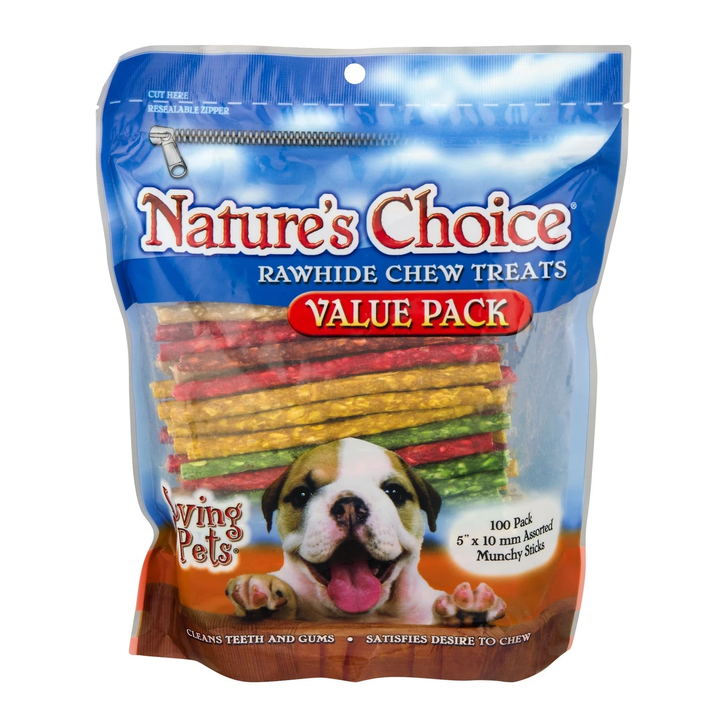 Loving Pets Rawhide Chew Treats for Dogs, 100.0 PACK