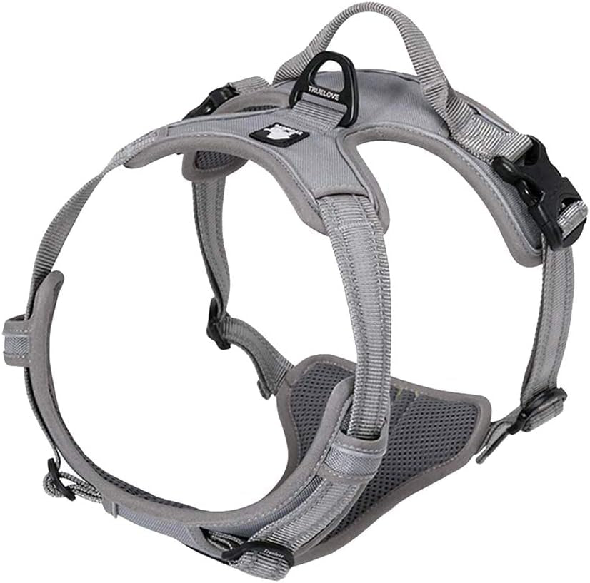 Adjustable No-Pull Dog Harness Reflective Pup Vest Harnesses Comfortable Control Brilliant Colors Truelove Tlh5651(Royal Blue,M)