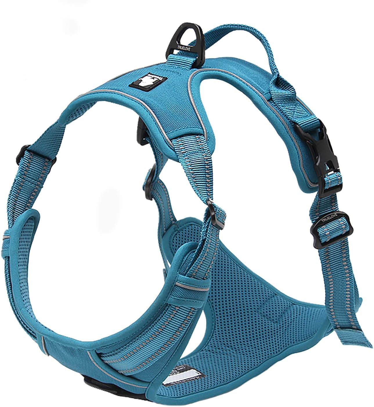 Adjustable No-Pull Dog Harness Reflective Pup Vest Harnesses Comfortable Control Brilliant Colors Truelove Tlh5651(Royal Blue,M)