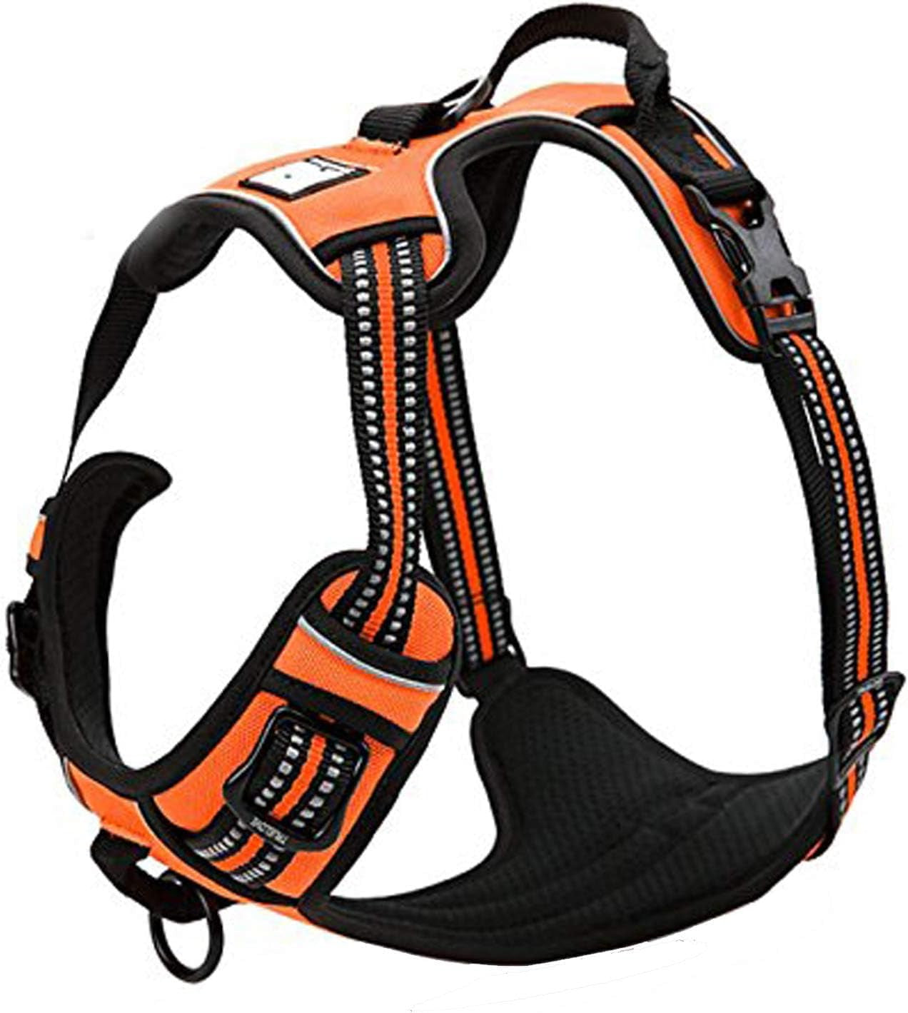 Adjustable No-Pull Dog Harness Reflective Pup Vest Harnesses Comfortable Control Brilliant Colors Truelove Tlh5651(Royal Blue,M)