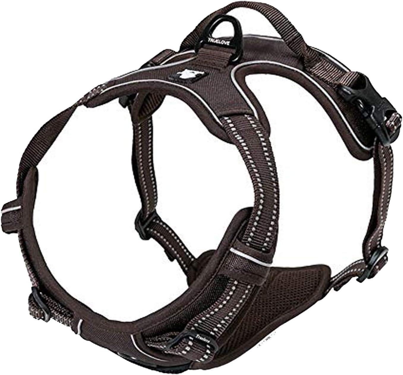 Adjustable No-Pull Dog Harness Reflective Pup Vest Harnesses Comfortable Control Brilliant Colors Truelove Tlh5651(Royal Blue,M)
