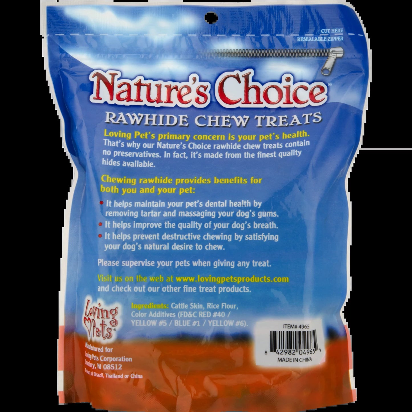 Loving Pets Rawhide Chew Treats for Dogs, 100.0 PACK