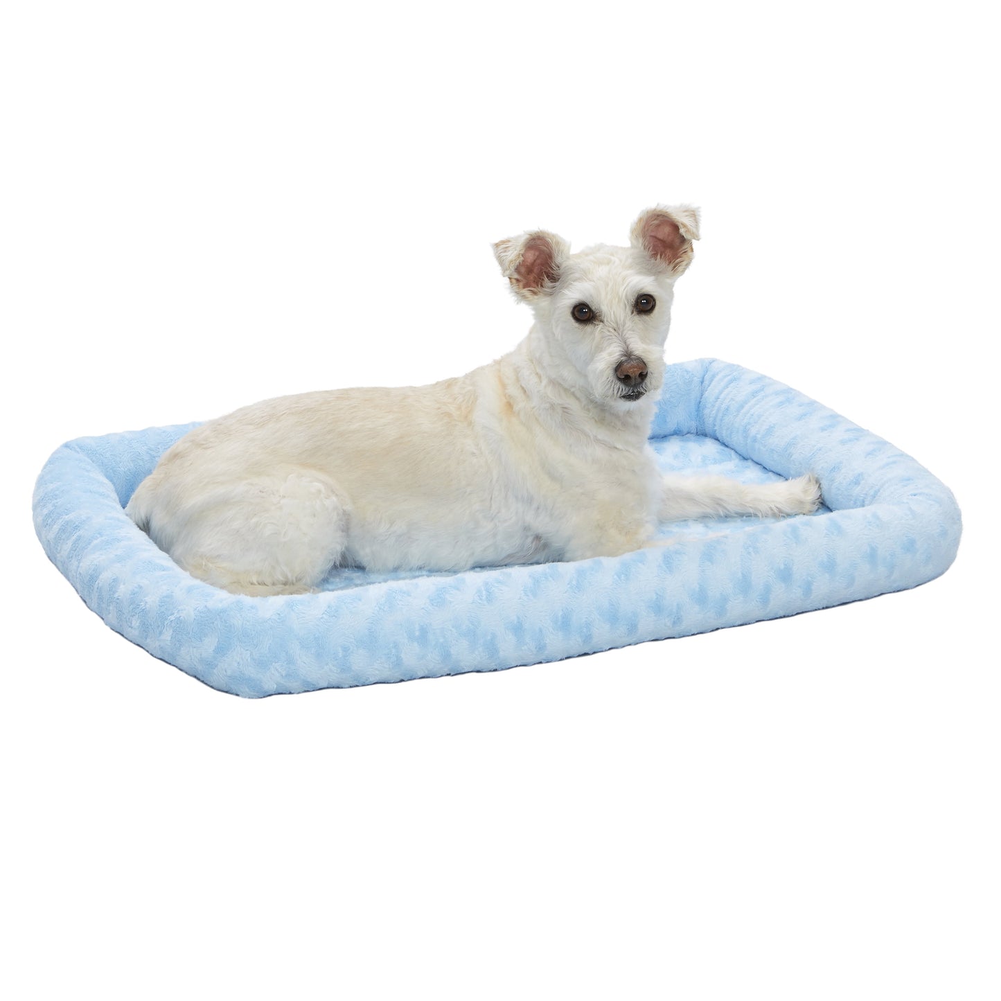 / Quiettime Gray Fleece, Plush Bolstered Bed/ Fits 30-Inch Crate/ Model-40230