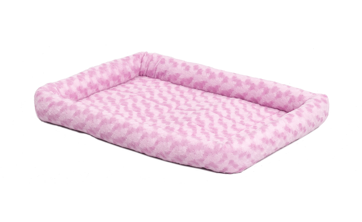 / Quiettime Gray Fleece, Plush Bolstered Bed/ Fits 30-Inch Crate/ Model-40230