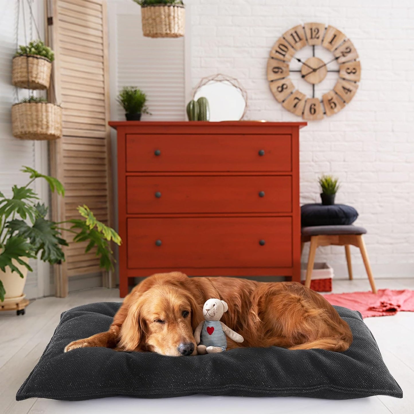 Indestructible Dog Beds Chew Proof Dog Crate Pad,Durable Dog Bed for Aggressive