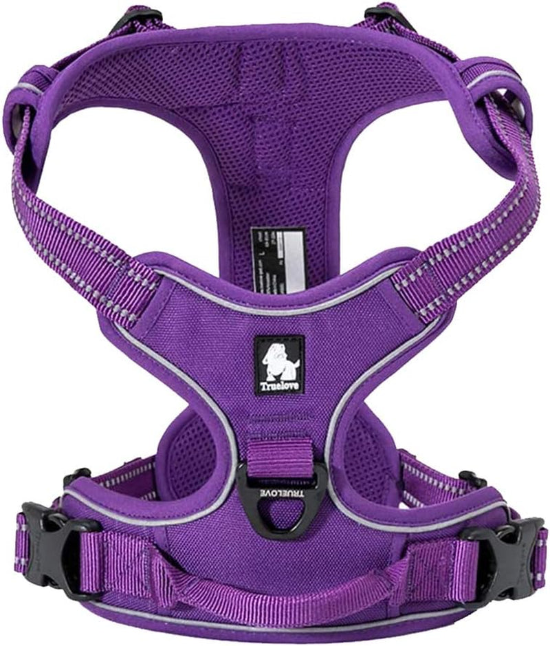 Adjustable No-Pull Dog Harness Reflective Pup Vest Harnesses Comfortable Control Brilliant Colors Truelove Tlh5651(Royal Blue,M)
