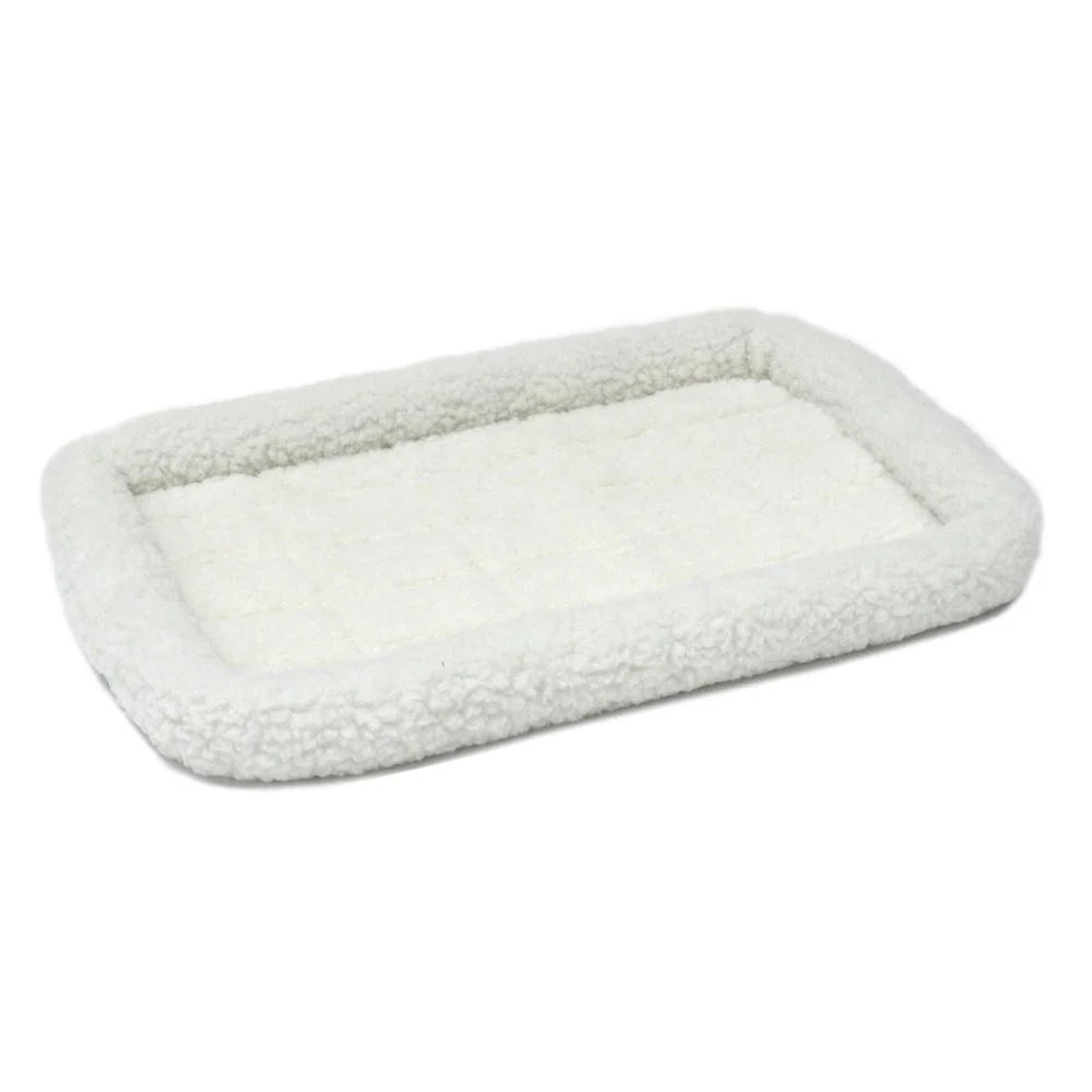 / Quiettime Gray Fleece, Plush Bolstered Bed/ Fits 30-Inch Crate/ Model-40230