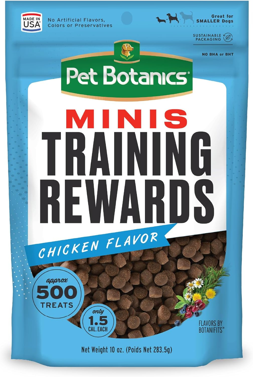 4 Oz. Pouch Training Reward Mini Soft & Chewy, Duck and Bacon Flavor, with 200 Treats per Bag, the Choice of Top Trainers