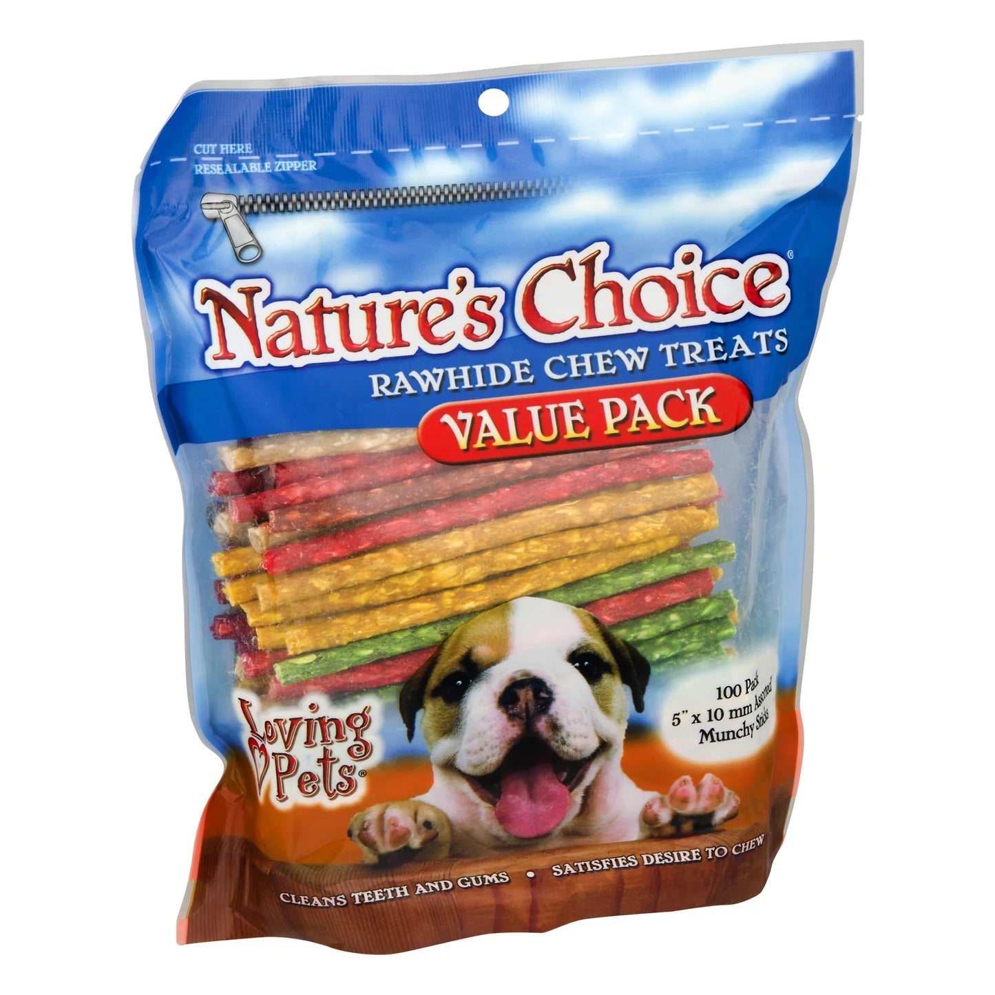Loving Pets Rawhide Chew Treats for Dogs, 100.0 PACK