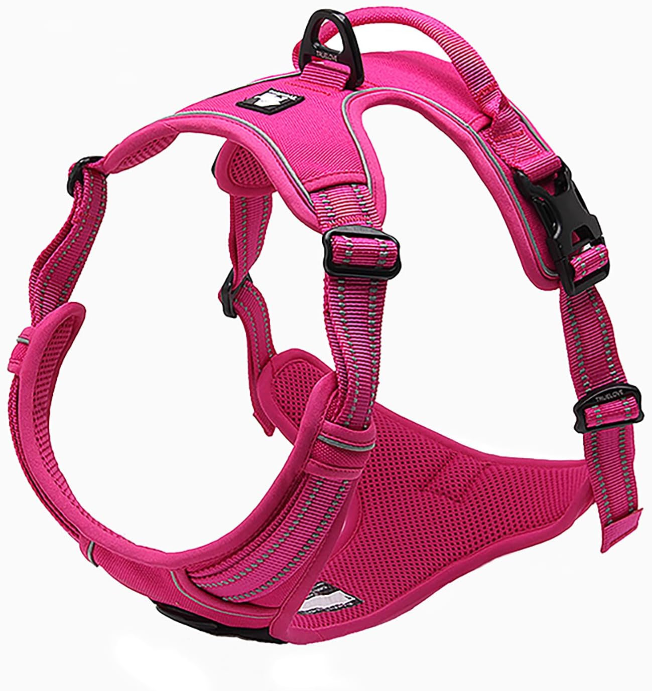 Adjustable No-Pull Dog Harness Reflective Pup Vest Harnesses Comfortable Control Brilliant Colors Truelove Tlh5651(Royal Blue,M)