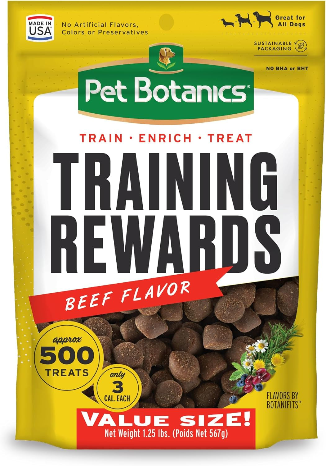 4 Oz. Pouch Training Reward Mini Soft & Chewy, Duck and Bacon Flavor, with 200 Treats per Bag, the Choice of Top Trainers