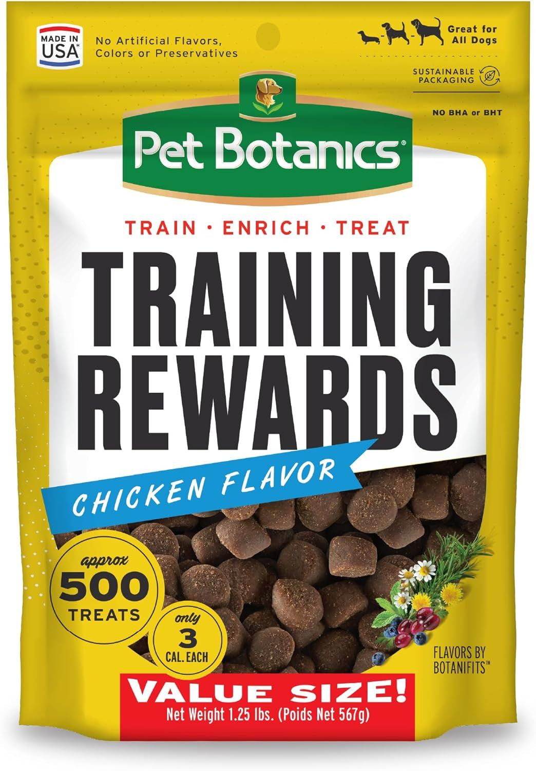 4 Oz. Pouch Training Reward Mini Soft & Chewy, Duck and Bacon Flavor, with 200 Treats per Bag, the Choice of Top Trainers