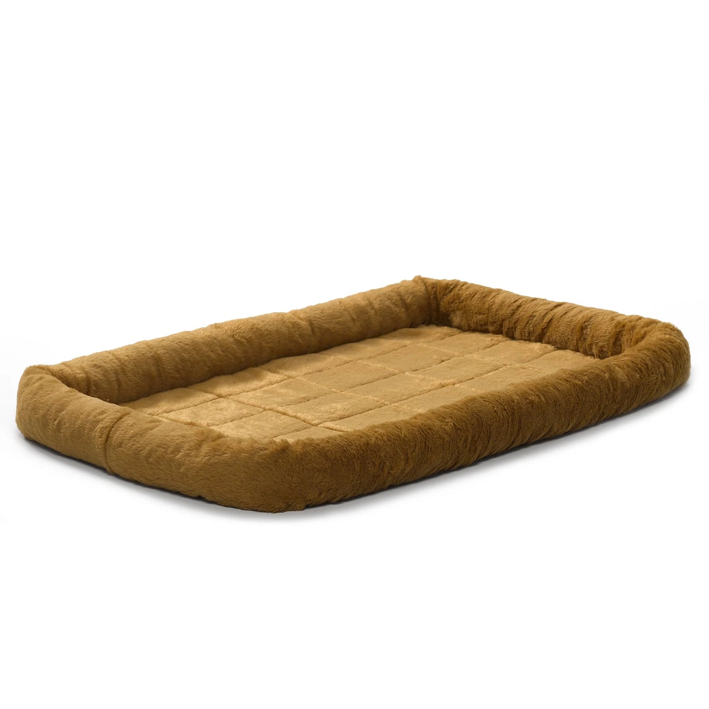 / Quiettime Gray Fleece, Plush Bolstered Bed/ Fits 30-Inch Crate/ Model-40230
