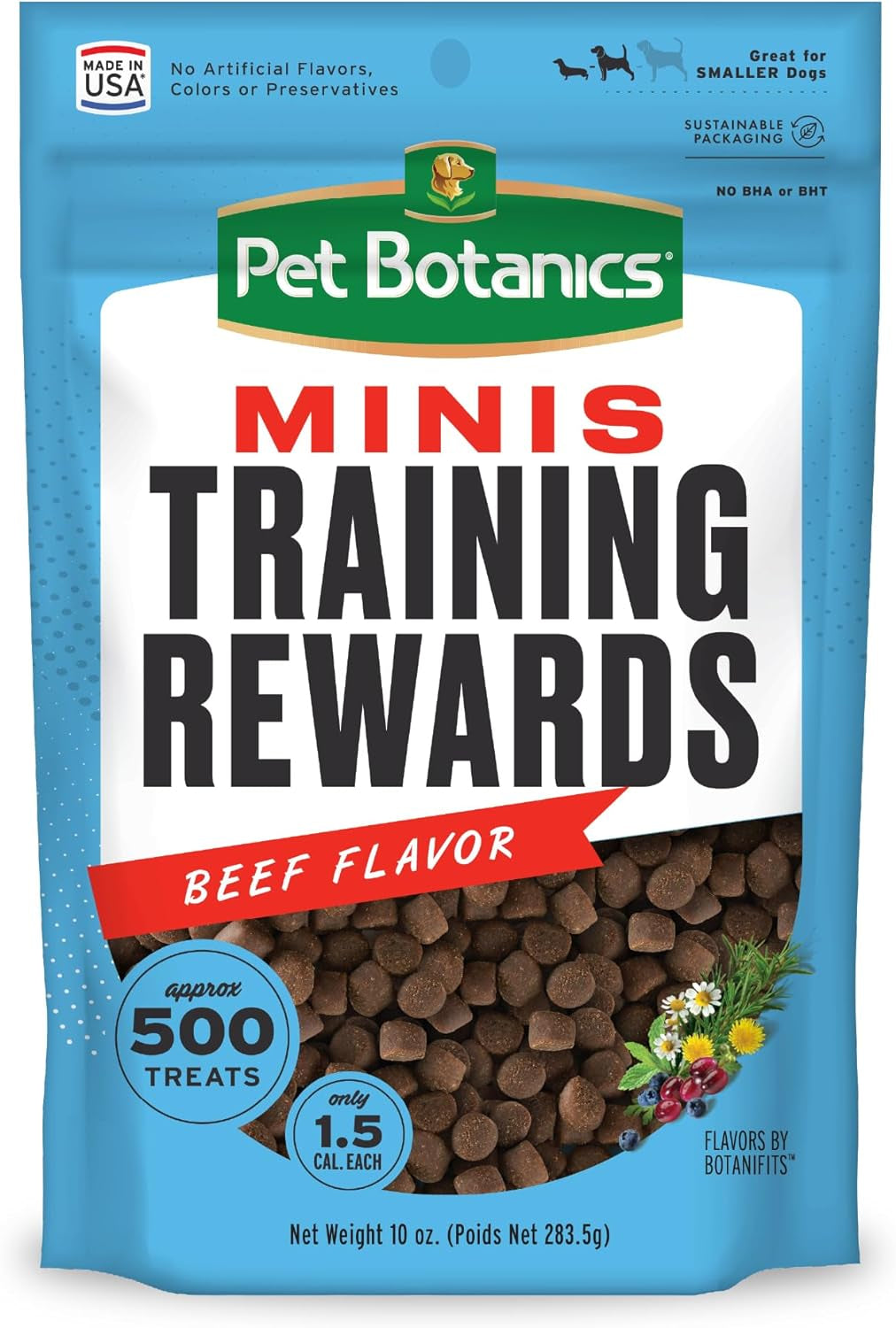 4 Oz. Pouch Training Reward Mini Soft & Chewy, Duck and Bacon Flavor, with 200 Treats per Bag, the Choice of Top Trainers