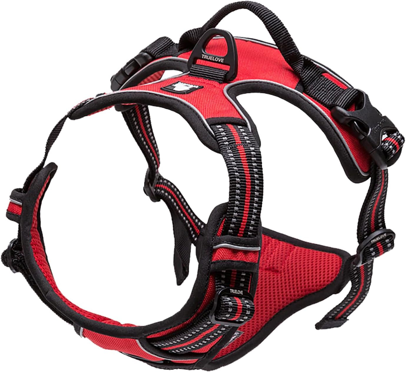 Adjustable No-Pull Dog Harness Reflective Pup Vest Harnesses Comfortable Control Brilliant Colors Truelove Tlh5651(Royal Blue,M)