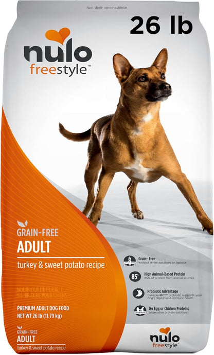 Freestyle Adult Dog Food, Premium All Natural Grain-Free Dry Small Kibble Dog Food, with BC30 Probiotic for Healthy Digestion, and High Animal-Based Protein with No Chicken or Egg Alternatives