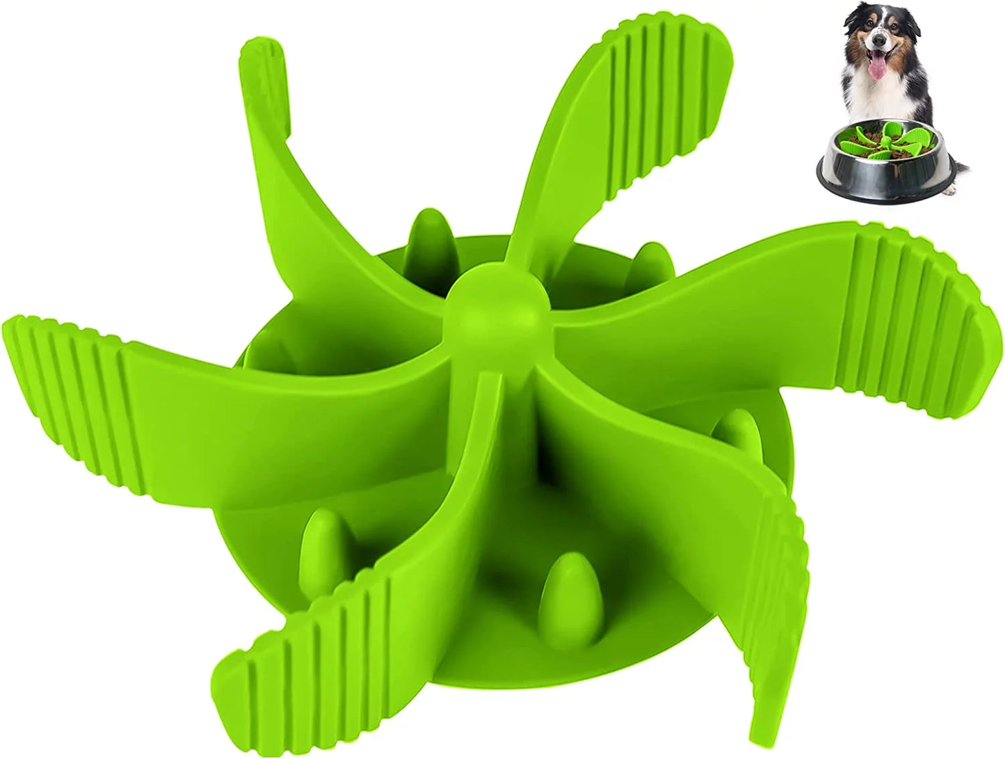 Slow Feeder Dog Bowls Insert, Cuttable Dog Slow Feeder with Suctions, Slow Eating Feeder Insert for Large Small Breed, Medium Size Dogs, Anti-Gulping Cat Slow Feeder Grey