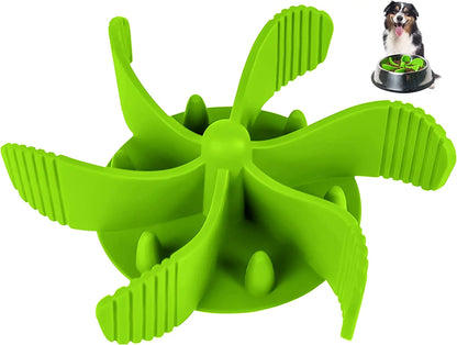 Slow Feeder Dog Bowls Insert, Cuttable Dog Slow Feeder with Suctions, Slow Eating Feeder Insert for Large Small Breed, Medium Size Dogs, Anti-Gulping Cat Slow Feeder Grey