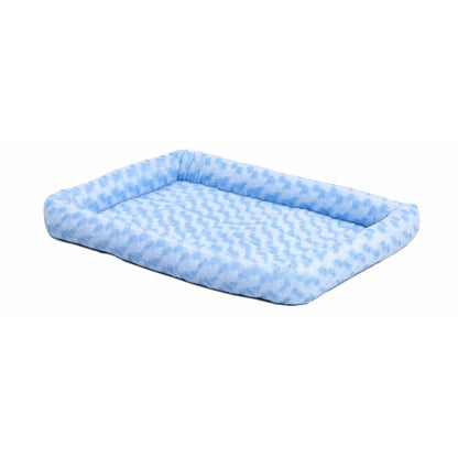 / Quiettime Gray Fleece, Plush Bolstered Bed/ Fits 30-Inch Crate/ Model-40230