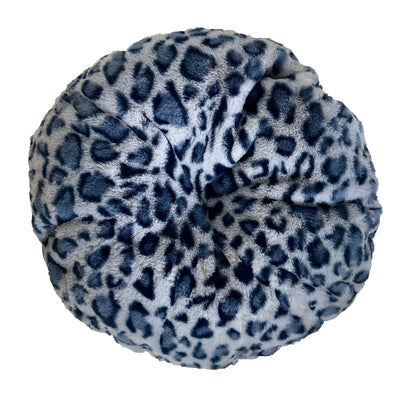 Luxury Leopard Print Crown-Shaped Bed for Small Dogs and Cats - Cozy, Stylish, and Plush Pet Bedding with Royal Design