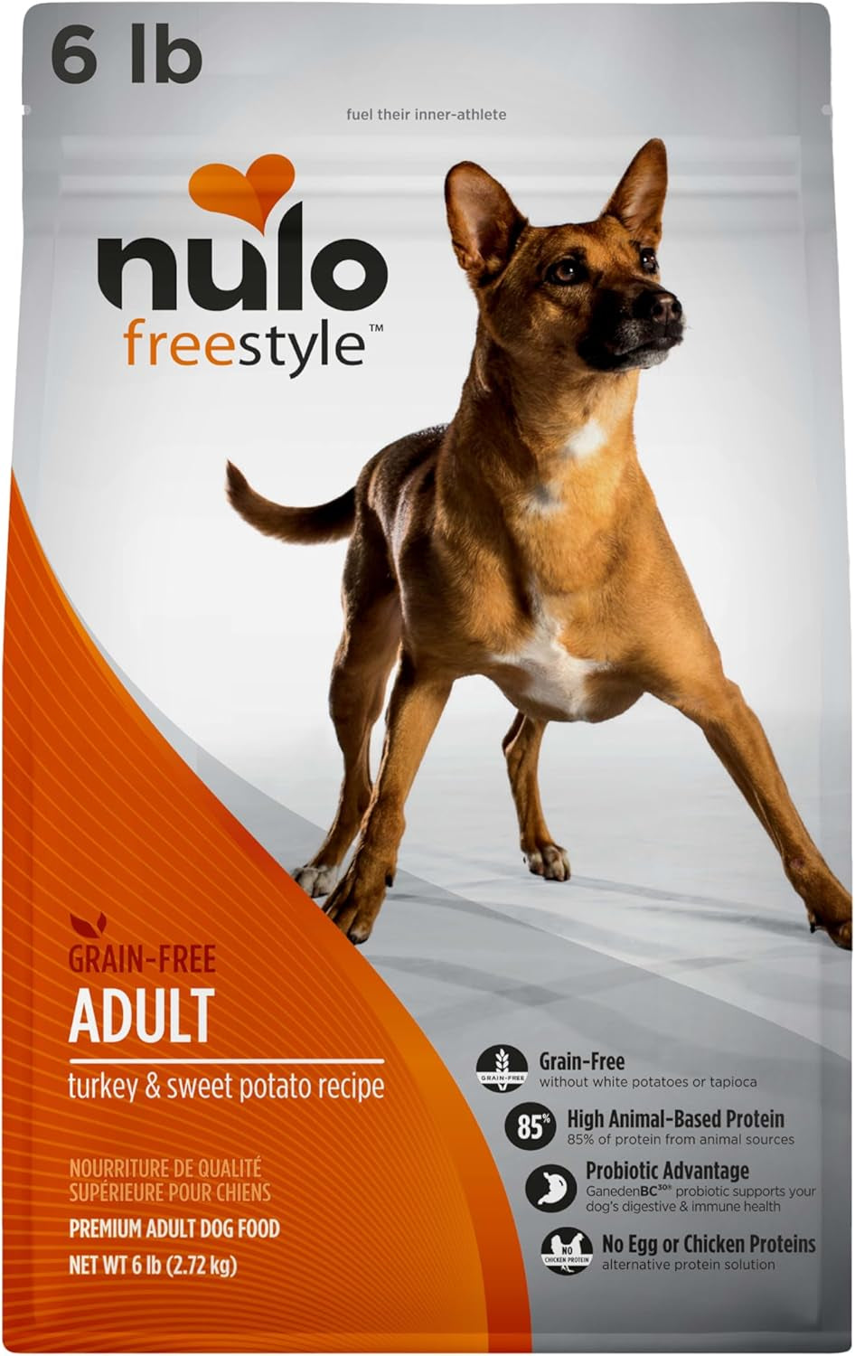Freestyle Adult Dog Food, Premium All Natural Grain-Free Dry Small Kibble Dog Food, with BC30 Probiotic for Healthy Digestion, and High Animal-Based Protein with No Chicken or Egg Alternatives