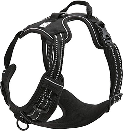 Adjustable No-Pull Dog Harness Reflective Pup Vest Harnesses Comfortable Control Brilliant Colors Truelove Tlh5651(Royal Blue,M)