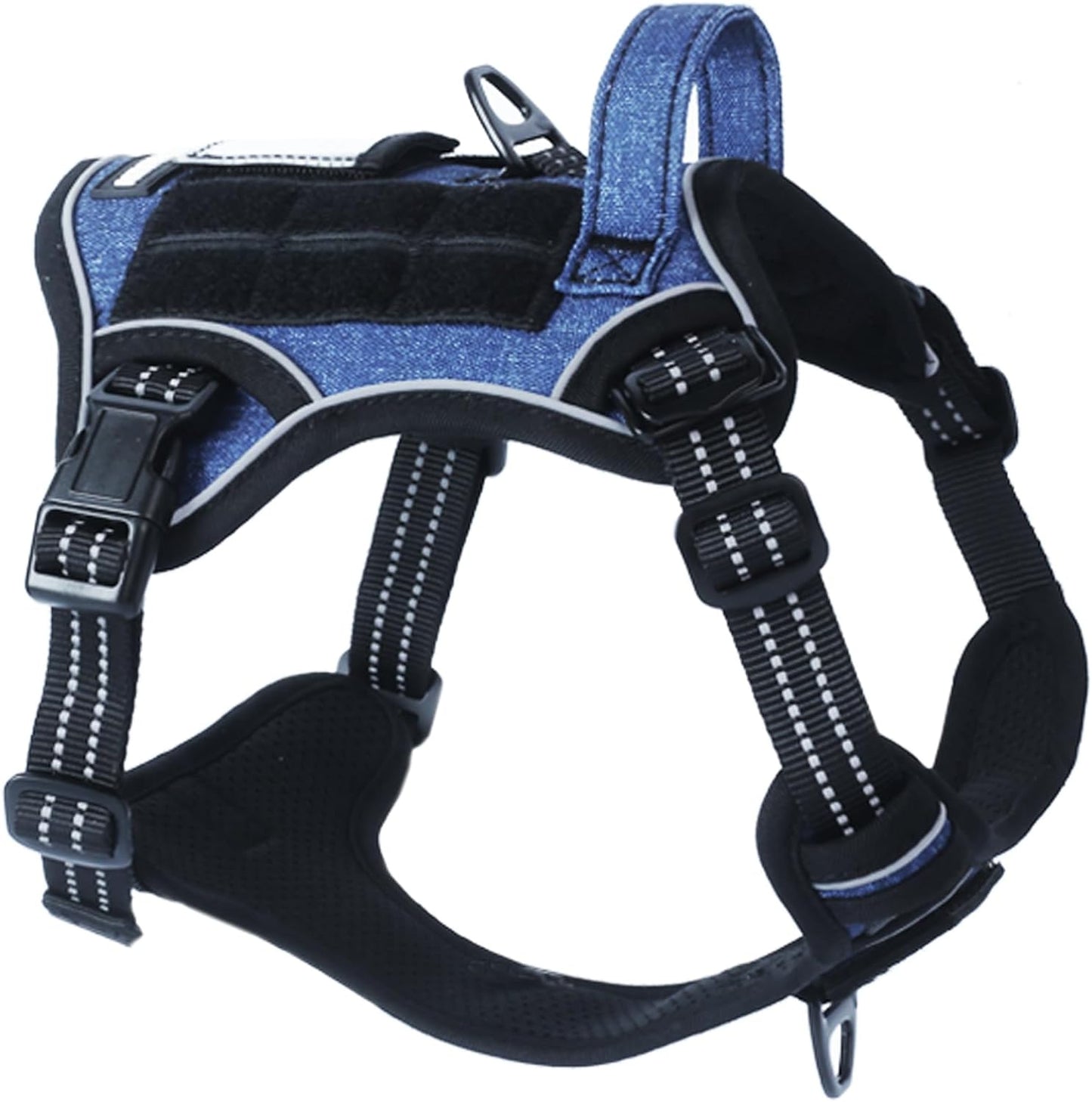 Tactical Dog Harness for Medium Dogs No Pull, Famous TIK Tok No Pull Dog Harness, Fit Smart Reflective Pet Walking Harness for Training, Adjustable Dog Vest Harness with Handle Pink Camo M