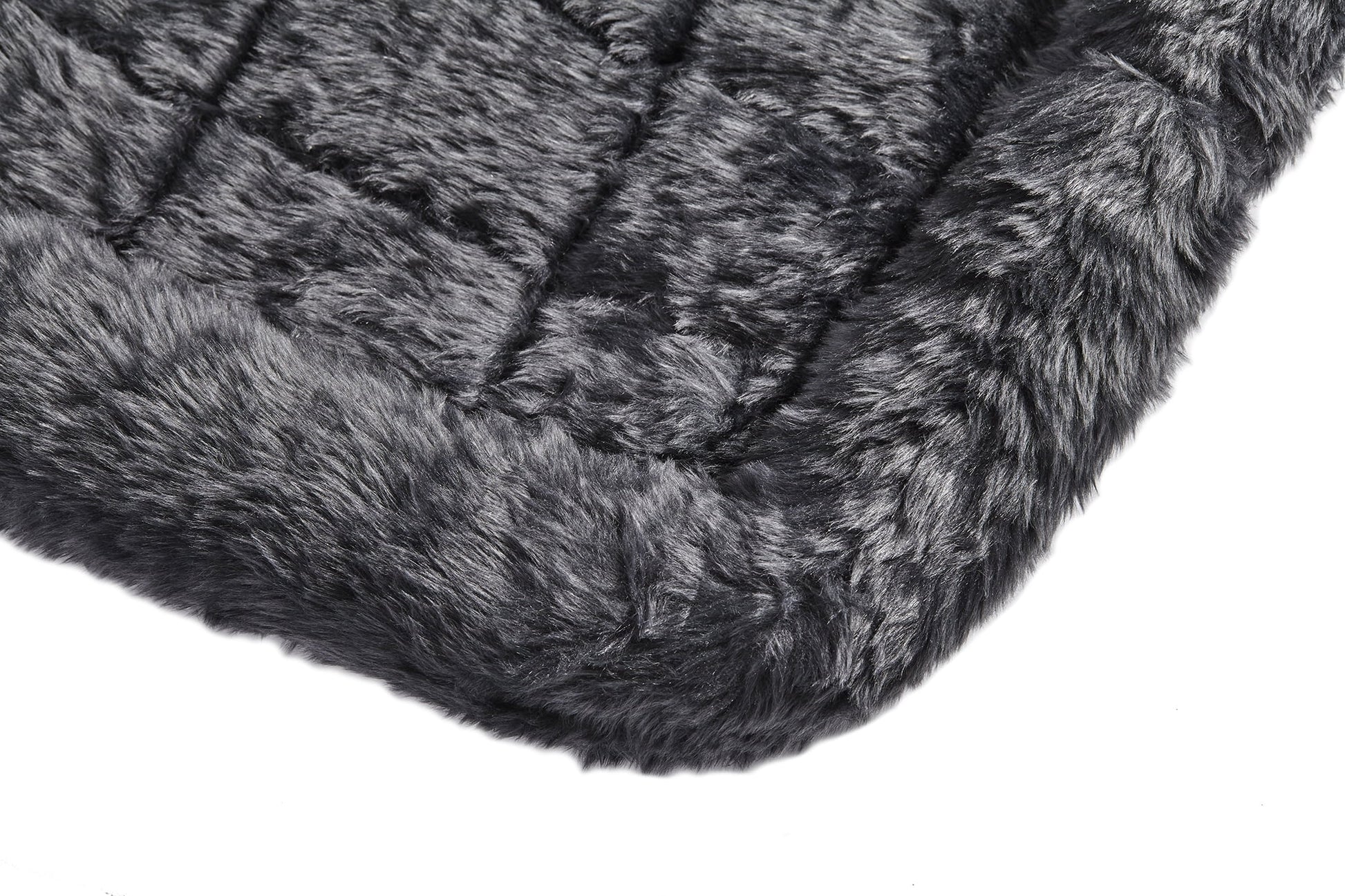 / Quiettime Gray Fleece, Plush Bolstered Bed/ Fits 30-Inch Crate/ Model-40230