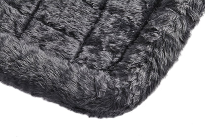 / Quiettime Gray Fleece, Plush Bolstered Bed/ Fits 30-Inch Crate/ Model-40230