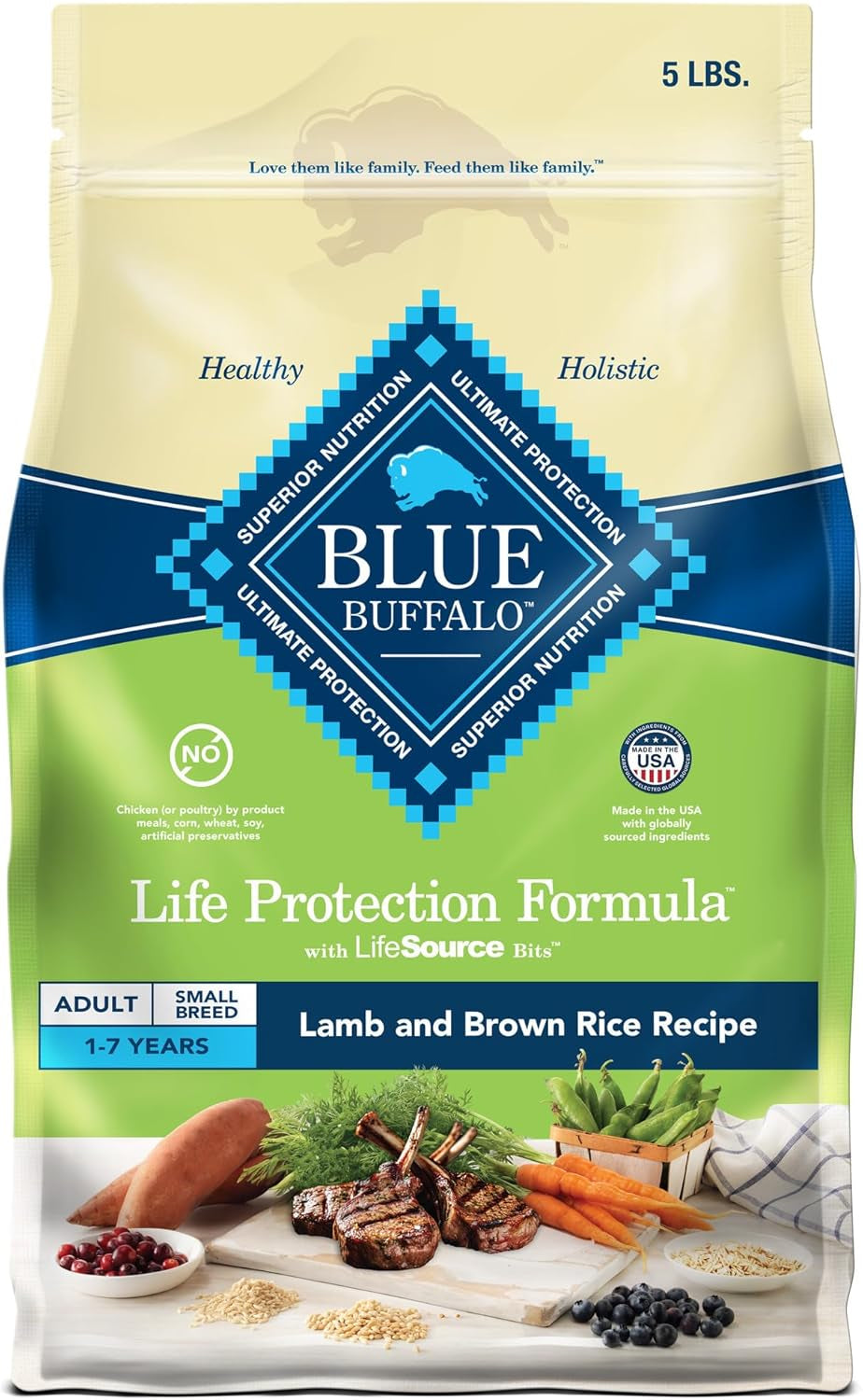 Life Protection Formula Natural Adult Small Breed Dry Dog Food, Chicken and Brown Rice 6-Lb
