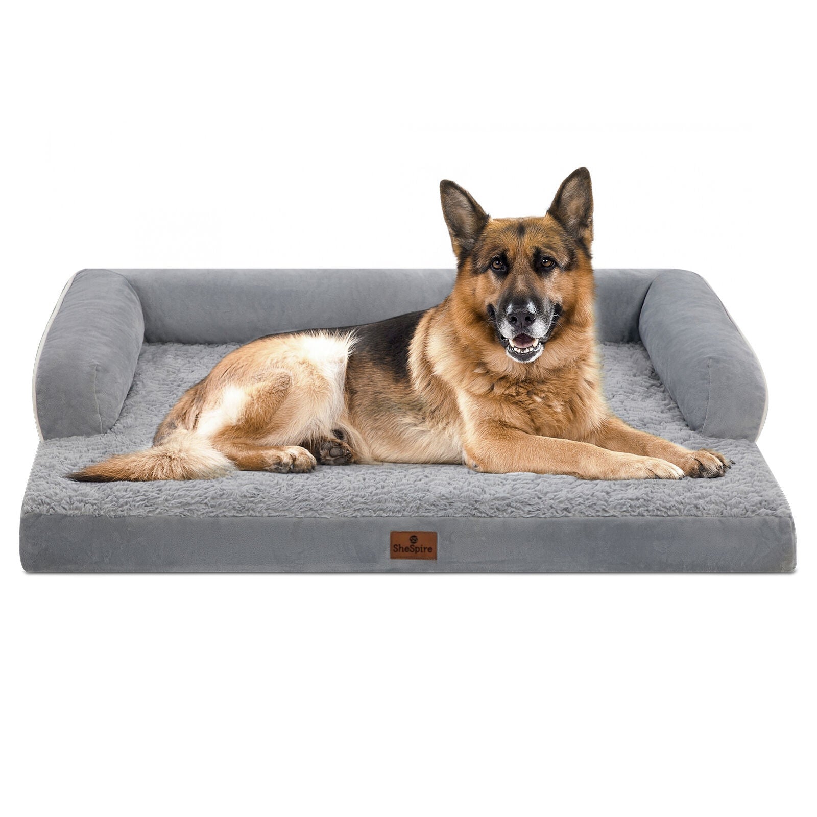 X-Large Orthopedic Foam Dog Bed Waterproof Pet Sofa 45X35X8 with Removable Cover