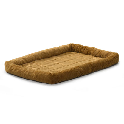 / Quiettime Gray Fleece, Plush Bolstered Bed/ Fits 30-Inch Crate/ Model-40230