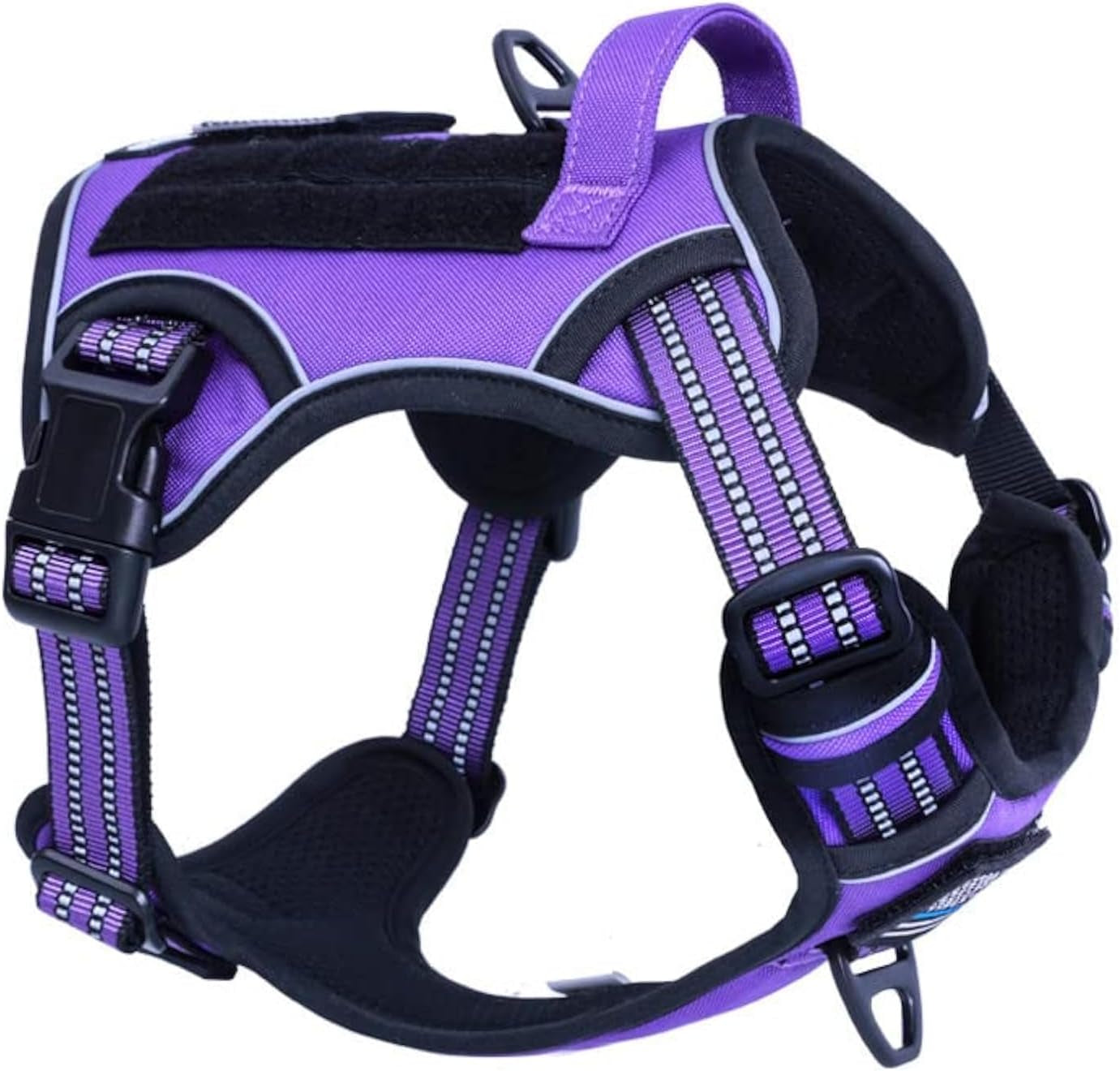 Tactical Dog Harness for Medium Dogs No Pull, Famous TIK Tok No Pull Dog Harness, Fit Smart Reflective Pet Walking Harness for Training, Adjustable Dog Vest Harness with Handle Pink Camo M