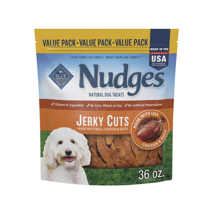 Nudges Jerky Cuts Dog Treats Made with Real Chicken & Duck, 16-Oz. Bag
