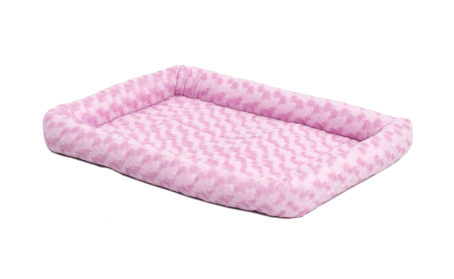/ Quiettime Gray Fleece, Plush Bolstered Bed/ Fits 30-Inch Crate/ Model-40230