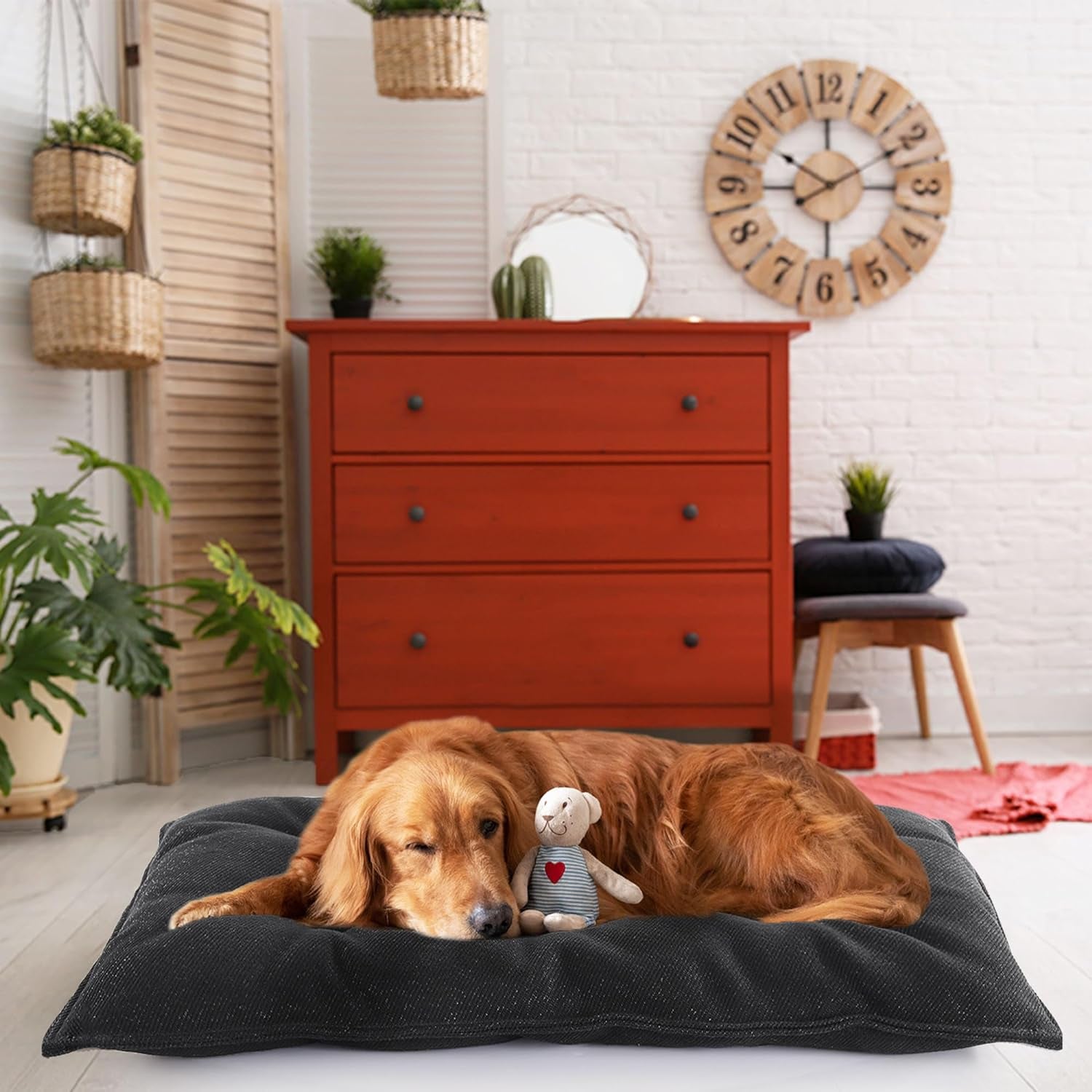 Indestructible Dog Beds Chew Proof Dog Crate Pad,Durable Dog Bed for Aggressive