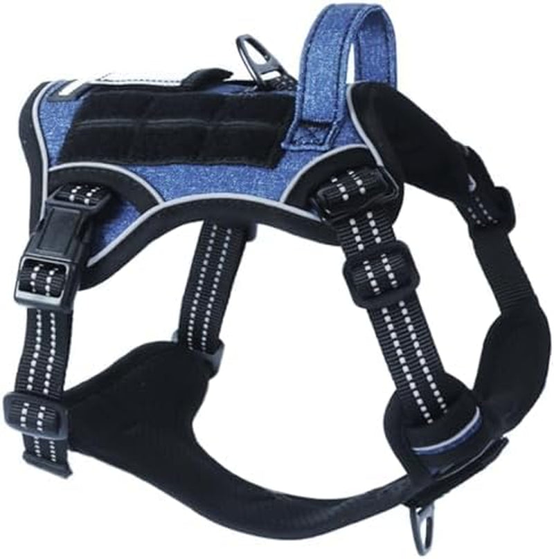 Tactical Dog Harness for Medium Dogs No Pull, Famous TIK Tok No Pull Dog Harness, Fit Smart Reflective Pet Walking Harness for Training, Adjustable Dog Vest Harness with Handle Pink Camo M