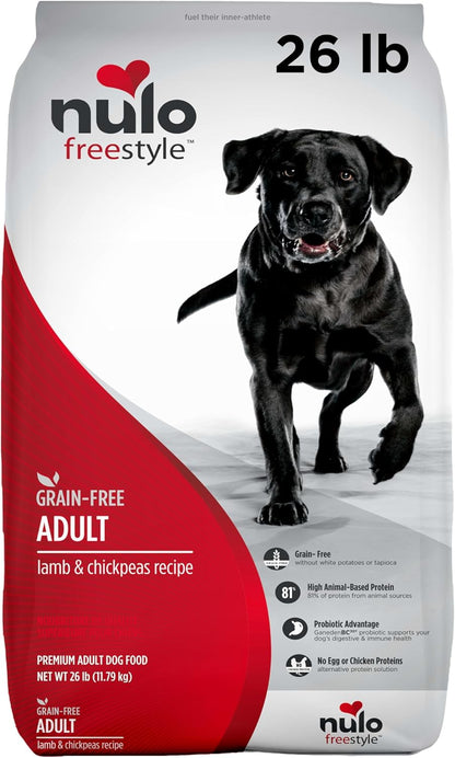 Freestyle Adult Dog Food, Premium All Natural Grain-Free Dry Small Kibble Dog Food, with BC30 Probiotic for Healthy Digestion, and High Animal-Based Protein with No Chicken or Egg Alternatives