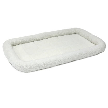 / Quiettime Gray Fleece, Plush Bolstered Bed/ Fits 30-Inch Crate/ Model-40230