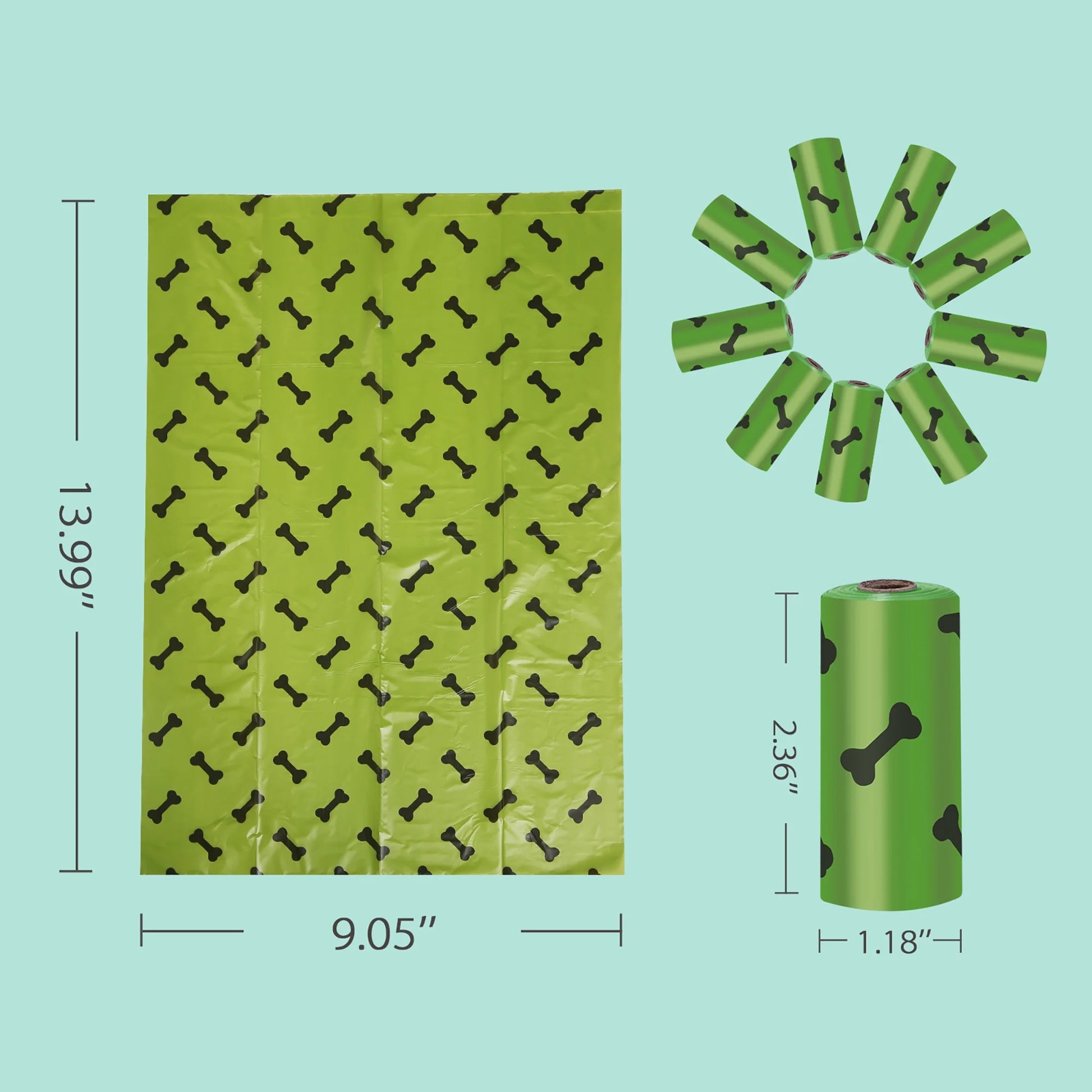 540 Counts,  Lavender Scented Dog Poop Bags Rolls, Biodegradable Waste Bags for Dog, 36 Rolls Doggie Poop Bags with Dispenser and Bag Holder, Extra Thick Pet Waste Bags-100% Leak-Proof