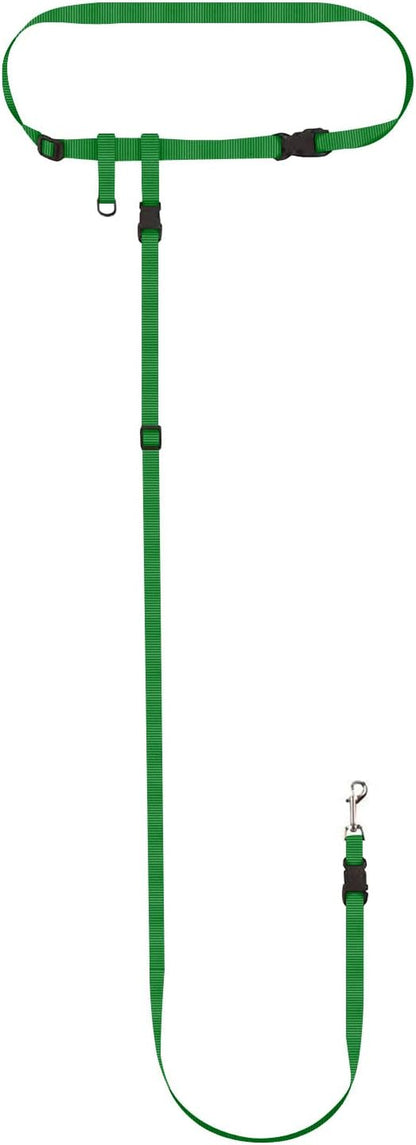 Hands Free Dog Leash, Adjustable Leash for Running, Jogging, Training and Service Dogs, Great for Small, Medium and Large Dogs, Made in USA (Royal Blue, Large Belt (27"- 50" Waist))