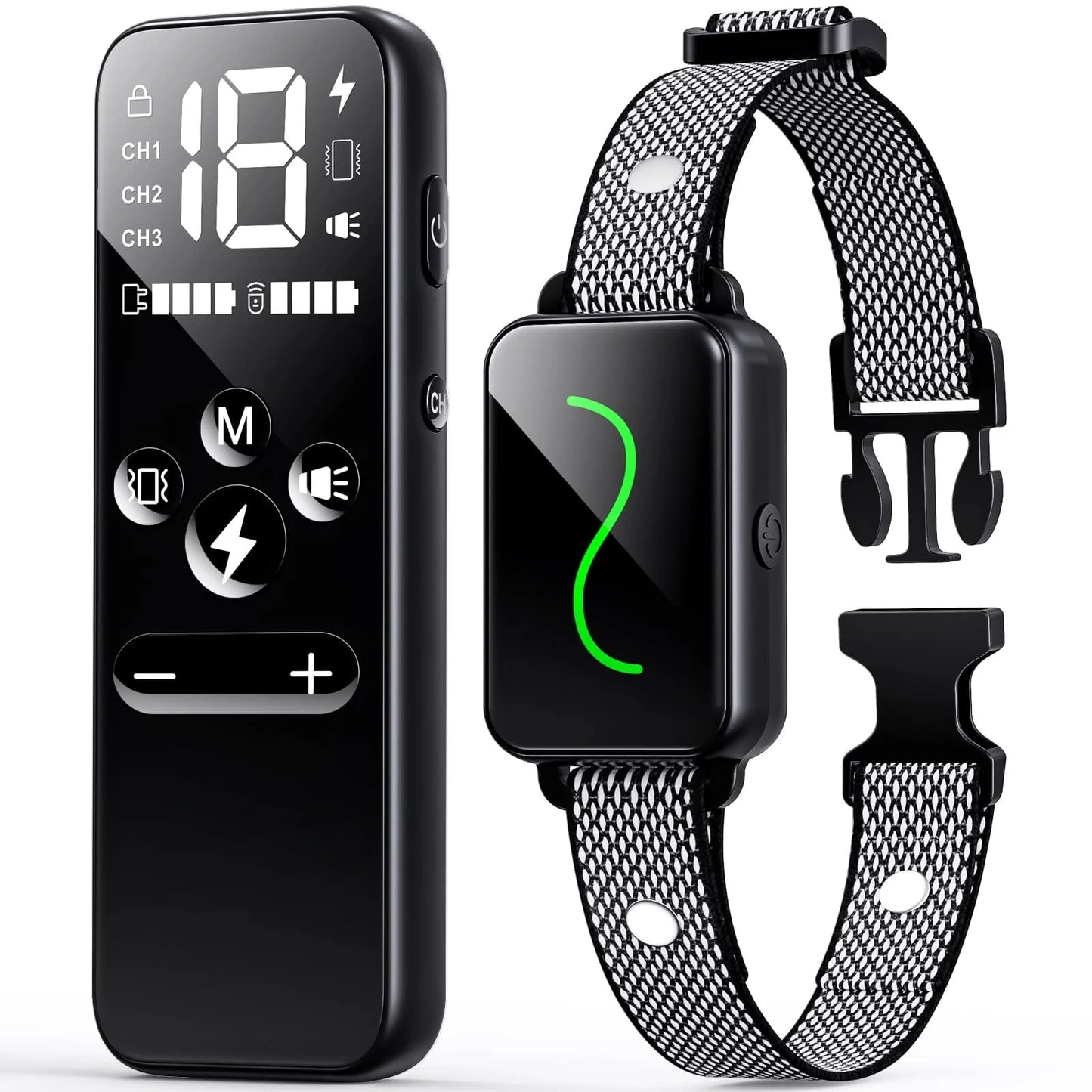 Dog Shock Collar for 2 Dogs,Dog Training Collar with Remote for Large, Medium, Small Dogs, E Collar with Vibration, Electric Shock, Beep