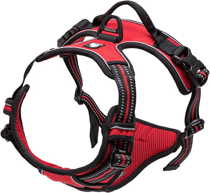 Adjustable No-Pull Dog Harness Reflective Pup Vest Harnesses Comfortable Control Brilliant Colors Truelove Tlh5651(Royal Blue,M)